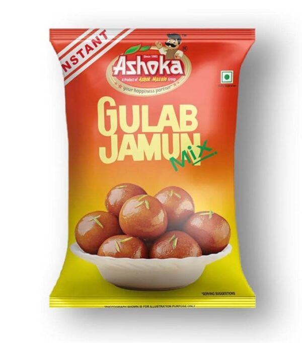 ASHOKA Instant Gulab Jamun Dessert Mix, Pure Veg, Easy to Make Soft and Delicious Indian Dessert and Mithai (Pack of 4, 400g Each Pack)